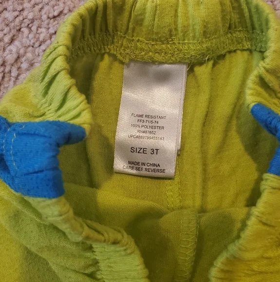 Yellow and Blue Athletic Shorts - Picture 2 of 2